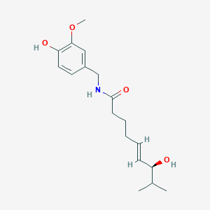 molecular formula C18H27NO4 B166596 Capsaicinol CAS No. 137493-36-8