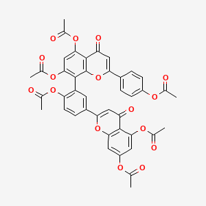 B1665961 Amentoflavone hexaacetate CAS No. 17482-37-0