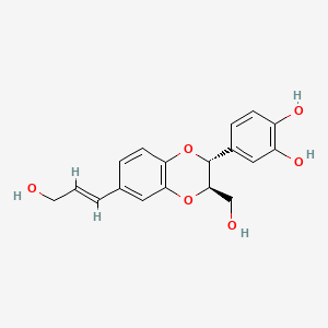 molecular formula C18H18O6 B1665962 Americanol A CAS No. 133838-65-0