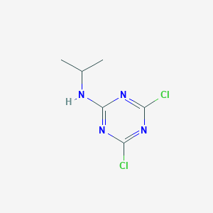 molecular formula C6H8Cl2N4 B166597 2,4-二氯-6-异丙基氨基-1,3,5-三嗪 CAS No. 3703-10-4