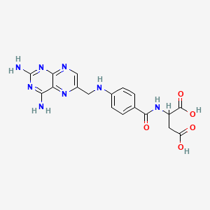 molecular formula C18H18N8O5 B1665978 4-Aminopteroylaspartic acid CAS No. 25312-31-6
