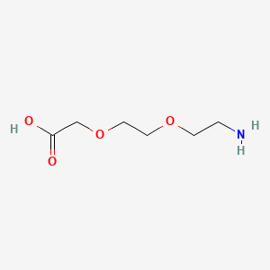 molecular formula C6H13NO4 B1665980 H2N-PEG2-CH2COOH CAS No. 134978-97-5
