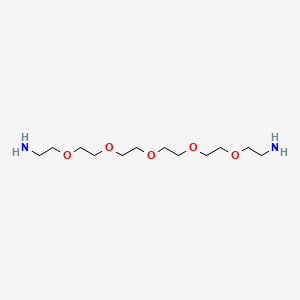 molecular formula C12H28N2O5 B1665983 Amino-PEG5-amine CAS No. 72236-26-1