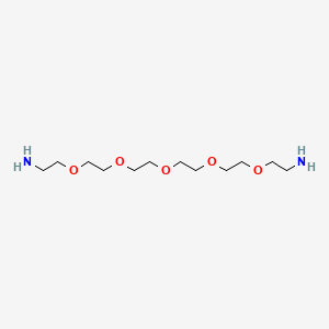 molecular formula C12H28N2O5 B1665983 3,6,9,12,15-Pentaoxaheptadecane-1,17-diamine CAS No. 72236-26-1