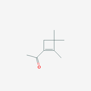 molecular formula C9H14O B166599 1-(2,3,3-Trimethylcyclobuten-1-yl)ethanone CAS No. 137189-86-7