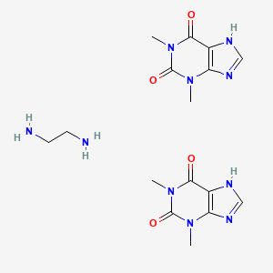 molecular formula C16H24N10O4 B1665990 Aminophylline CAS No. 317-34-0