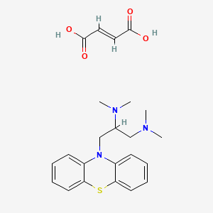 molecular formula C23H29N3O4S B1665995 氨丙吗嗪单富马酸盐 CAS No. 2278-27-5