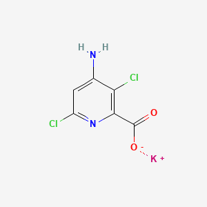 molecular formula C6H3Cl2KN2O2 B1665998 Aminopyralid-potassium CAS No. 566191-87-5
