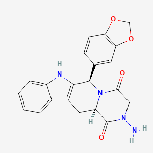 molecular formula C21H18N4O4 B1665999 Aminotadalafil CAS No. 385769-84-6