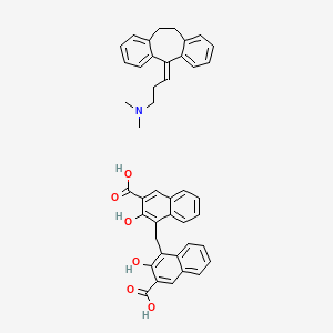 molecular formula C63H62N2O6 B1666003 Amitriptyline embonate CAS No. 17086-03-2