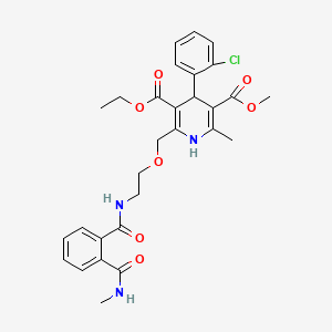 molecular formula C29H32ClN3O7 B1666010 N-(2-((Methylamino)carbonyl)benzoyl) amlodipine CAS No. 721958-72-1