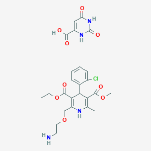 molecular formula C25H29ClN4O9 B1666012 Amlodipine orotate CAS No. 914941-70-1