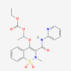 molecular formula C20H21N3O7S B1666017 Ampiroxicam CAS No. 99464-64-9