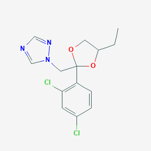 molecular formula C14H15Cl2N3O2 B166602 Etaconazole CAS No. 60207-93-4