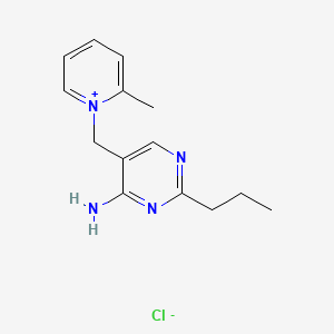 molecular formula C14H19ClN4 B1666021 Amprolium CAS No. 121-25-5