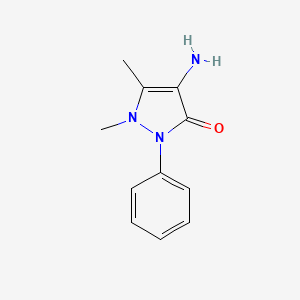 molecular formula C11H13N3O B1666024 4-Aminoantipyrine CAS No. 83-07-8