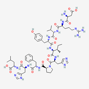 molecular formula C62H89N17O14 B1666036 血管紧张素I CAS No. 484-42-4