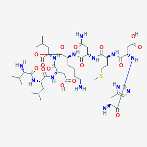 molecular formula C46H77N13O15S B1666052 Antiflammin P2 CAS No. 118850-72-9