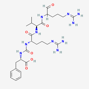 molecular formula C27H44N10O6 B1666059 Antipain (dihydrochloride) CAS No. 37691-11-5