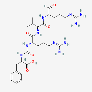 molecular formula C27H45ClN10O6 B1666060 Antipain dihydrochloride CAS No. 37682-72-7