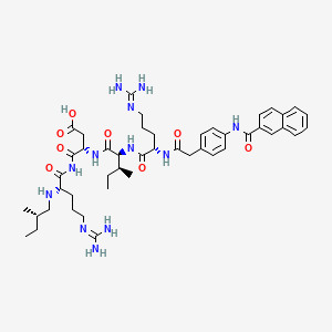 molecular formula C46H66N12O8 B1666064 AP 811 CAS No. 124833-45-0