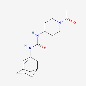 molecular formula C18H29N3O2 B1666078 1-(1-Acetyl-piperidin-4-yl)-3-adamantan-1-yl-urea CAS No. 913548-29-5