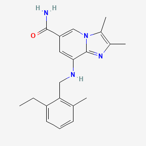 molecular formula C20H24N4O B1666083 Ar-H047108 free base CAS No. 248281-68-7
