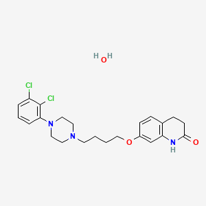 molecular formula C23H29Cl2N3O3 B1666087 Aripiprazole monohydrate CAS No. 851220-85-4