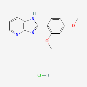 molecular formula C14H14ClN3O2 B1666089 AR-L 57 CL CAS No. 61393-38-2
