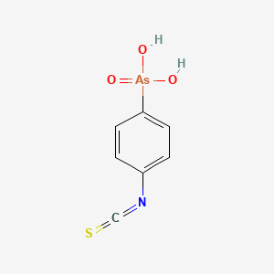 molecular formula C7H6AsNO3S B1666091 Arsonic acid, (4-isothiocyanatophenyl)- CAS No. 62327-35-9