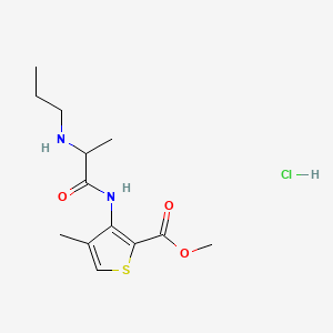 molecular formula C13H21ClN2O3S B1666093 Articaine Hydrochloride CAS No. 23964-57-0