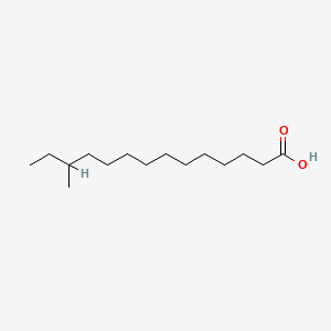 molecular formula C15H30O2 B1666095 12-Methyltetradecanoic acid CAS No. 5502-94-3