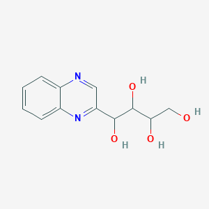 molecular formula C12H14N2O4 B016661 1-(2-Quinoxalinyl)-1,2,3,4-butanetetrol CAS No. 80840-09-1
