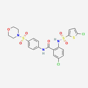 molecular formula C21H19Cl2N3O6S3 B1666109 Ataciguat CAS No. 254877-67-3