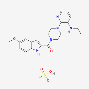 molecular formula C22H29N5O5S B1666110 Atevirdine mesylate CAS No. 138540-32-6