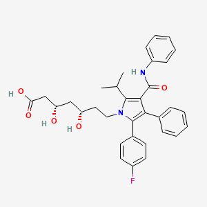 molecular formula C33H35FN2O5 B1666116 阿托伐他汀 CAS No. 110862-48-1