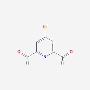 B166612 4-Bromopyridine-2,6-dicarbaldehyde CAS No. 128184-01-0