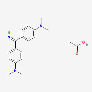 4,4'-Carbonimidoylbis(N,N-dimethylaniline) acetate