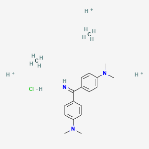 molecular formula C19H33ClN3+3 B1666134 Auramine, phosphomolybdic acid salt CAS No. 70179-86-1