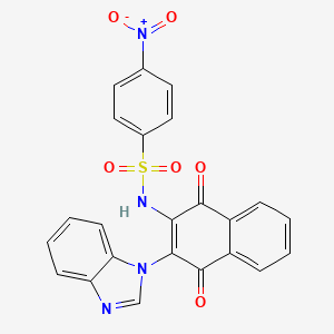 molecular formula C23H14N4O6S B1666136 Auten-67 CAS No. 301154-74-5