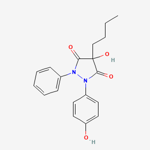 molecular formula C19H20N2O4 B1666139 4-Hydroxyoxyphenbutazone CAS No. 55648-39-0