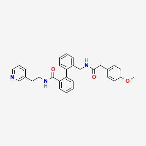 molecular formula C30H29N3O3 B1666140 AVE-0118 CAS No. 498577-53-0