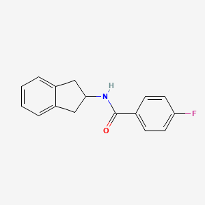 B1666144 4-Fluoro-N-(indan-2-yl)benzamide CAS No. 291756-32-6