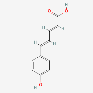 molecular formula C11H10O3 B1666149 Avenalumic acid CAS No. 135754-92-6