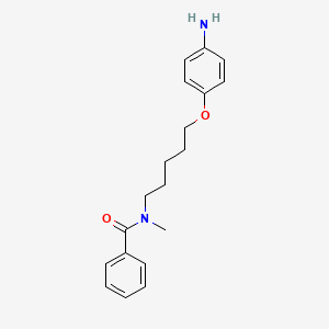 molecular formula C19H24N2O2 B1666182 N-[5-(4-aminophenoxy)pentyl]-N-methylbenzamide CAS No. 102008-49-1
