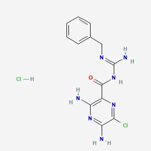 molecular formula C13H15Cl2N7O B1666189 Benzamil hydrochloride CAS No. 161804-20-2