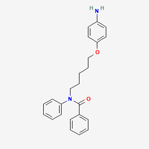 molecular formula C24H26N2O2 B1666191 N-[5-(4-aminophenoxy)pentyl]-N-phenylbenzamide CAS No. 102955-75-9