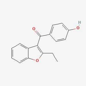 molecular formula C17H14O3 B1666192 Benzarone CAS No. 1477-19-6