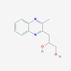 molecular formula C12H14N2O2 B016662 3-(3-Methylquinoxalin-2-yl)propane-1,2-diol CAS No. 42015-36-1