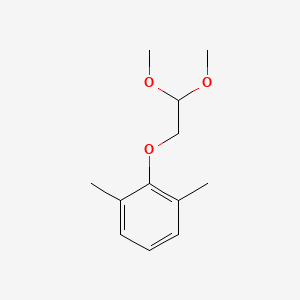 molecular formula C12H18O3 B1666206 Benzene, 2-(2,2-dimethoxyethoxy)-1,3-dimethyl- CAS No. 72138-91-1